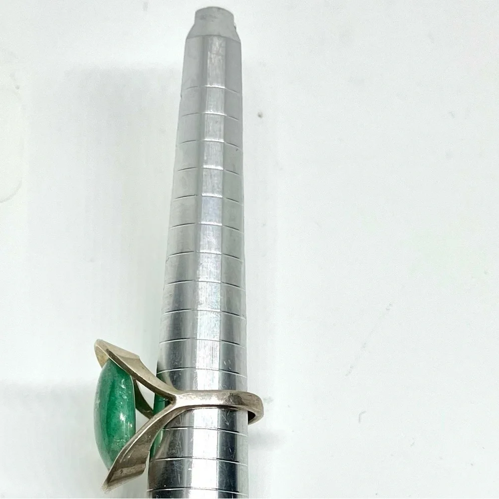Vintage Aventurine Silver Ring